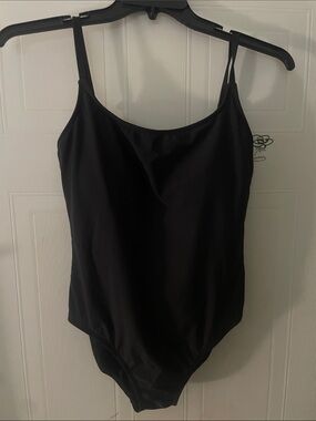 ANNE cole Woman’s Classic Black One-Piece bathing suit.